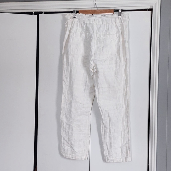 Sundance White Linen Trousers - Picture 2 of 3